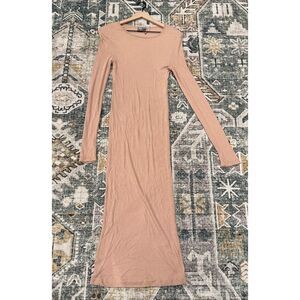 ASOS Ribbed Long Sleeve Bodycon Maxi Dress